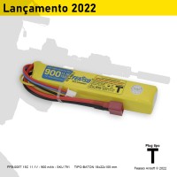 FFB-005T Bateria LiPO 15C - 11.1V - 900mAh* Plug t