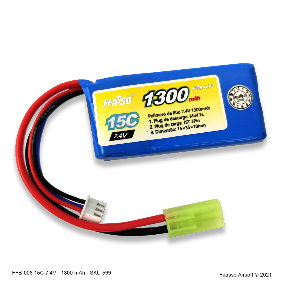 FFB-006 Bateria LiPO 15C - 7.4V- 1300mAh*
