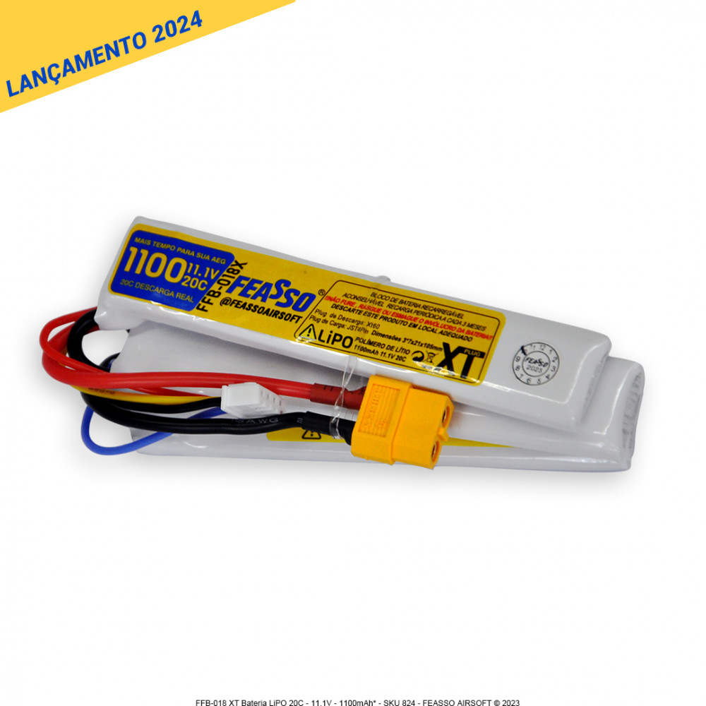 FFB-018XT Bateria LiPO 20C - 11.1V - 1100mAh*