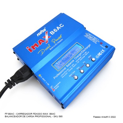 FF-B6AC - FEASSO IMAX B6AC BALANCEADOR PROFISSIONAL DE CARGA/ DESCARGA Para baterias: LiPO/ Li-Ion/ LiFe/ NiCd/ NiMH/ PB