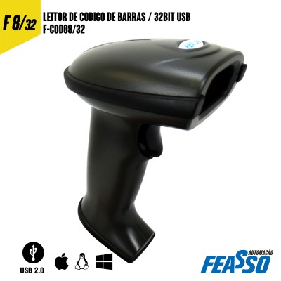 F-COD08/32BIT  Leitor De Código De Barras USB