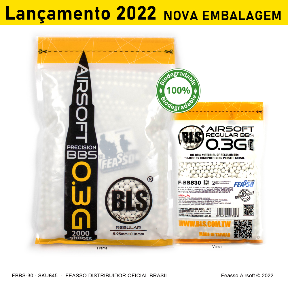 Bls - 0,30g biodegradável -  c/2000  (600g)*