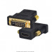 Adaptador Conversor HDMI-F x DVI-M 24+1 DVI-D