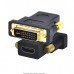 Adaptador Conversor HDMI-F x DVI-M 24+5 DVI-I