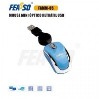  FAMM-05 USB Azul Mouse Mini Retrátil