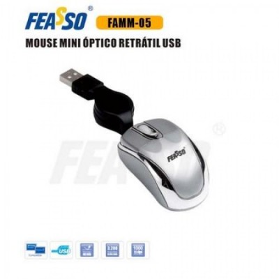 FAMM-05 Mouse Mini Retrátil USB 