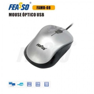 FAMO-08 Mouse USB Prata