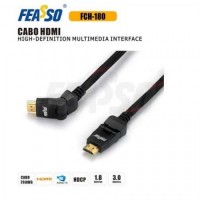 FCH3-180 Cabo HDMI 3m C/Articulação