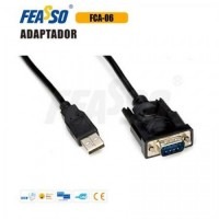 FCA-06 Cabo Adap. USB x Serial Rs-232 DB9 - P/Impressora - 1,2M - Preto