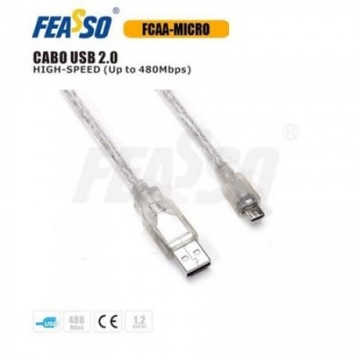 FCA-Micro USB Cabo USB 2.0 Am/Micro - 1,2m