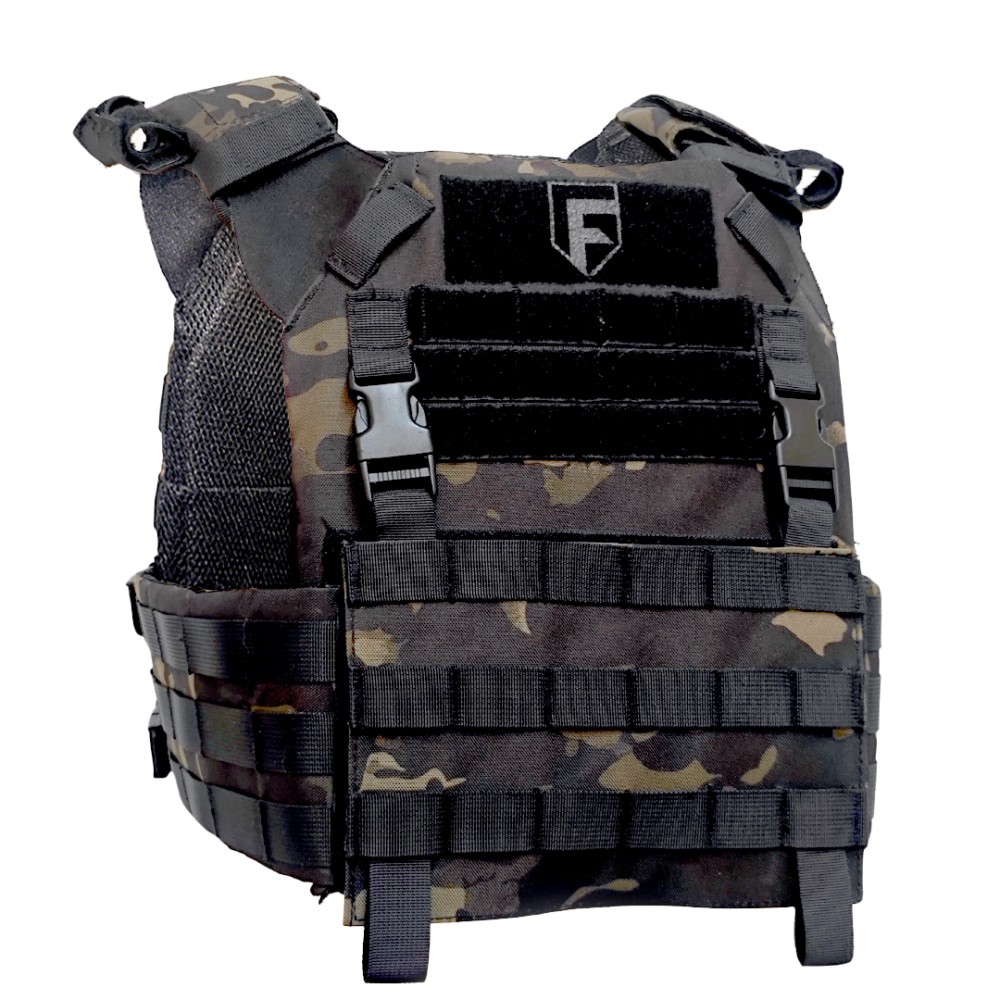 Colete Tático Modular PLATE CARRIER JPS M2 MULTICAM BLACK
