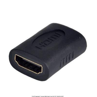 Adaptador para Emenda HDMI  4K/2.0 Padrão F