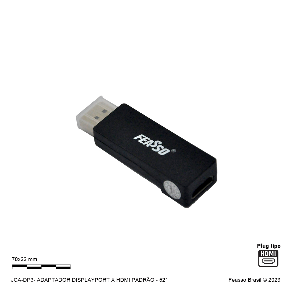 ADAPTADOR DISPLAYPORT X HDMI PADRÃO