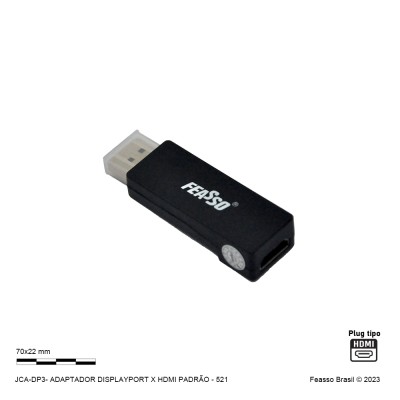 ADAPTADOR DISPLAYPORT X HDMI PADRÃO