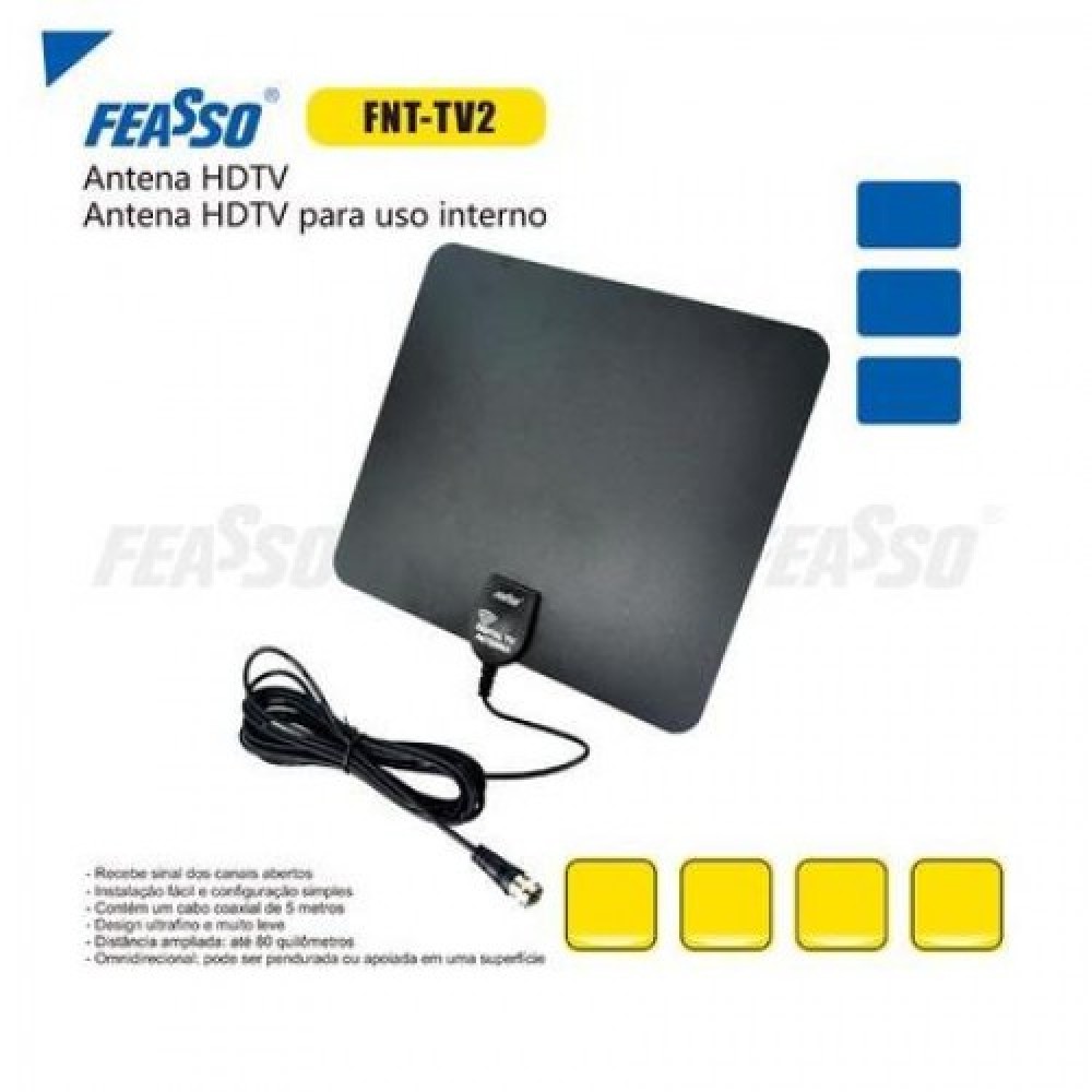 FNT-TV 2 Antena  p/ conversor de tv digital