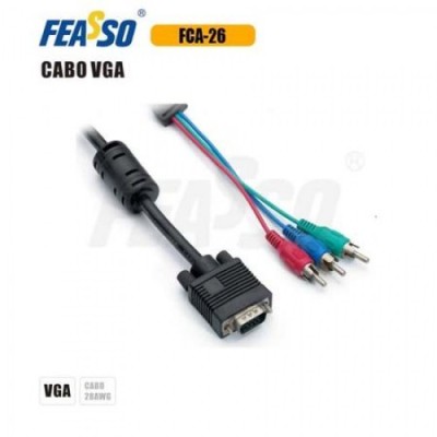 FCA-26 Cabo VGA CGA x Vídeo Componente