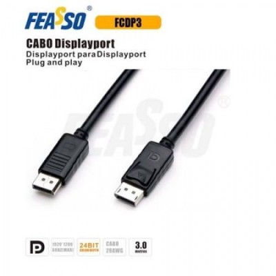 FCDP3 Cabo Displayport (DP) 3,00mts - PT