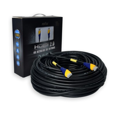Cabo HDMI 2.0 c/19 pinos c/ 50M - 3D Full Hd 4K***
