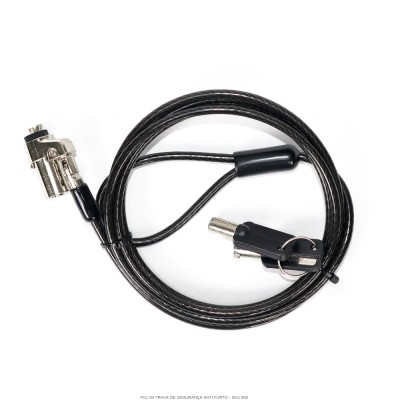 Trava p/ Notebook com chave – 1,5mt Padrão V-N17