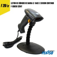 F-COD20/32BIT Leitor De Código De Barras C/ Base e Sensor Continuo