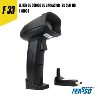 F-COD33 Leitor de Código De Barras QR - 2D Sem Fio