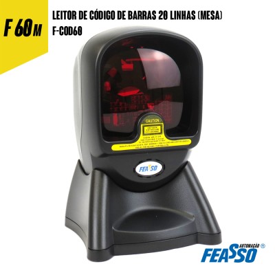 F-COD60 Leitor De Código De Barras 20 LINHAS (MESA) F-COD60 Leitor De Código De Barras 20 LINHAS (MESA)