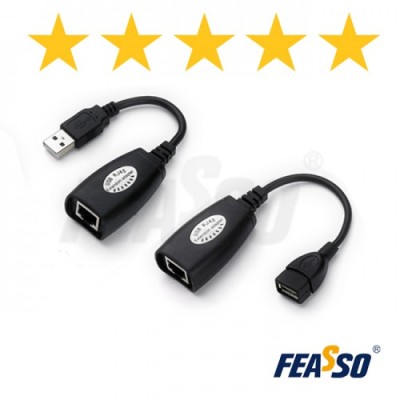 FCA-90 Cabo Adap. USB 2.0 P/ RJ45 Cat5-5E-6 - Ate 45Mts