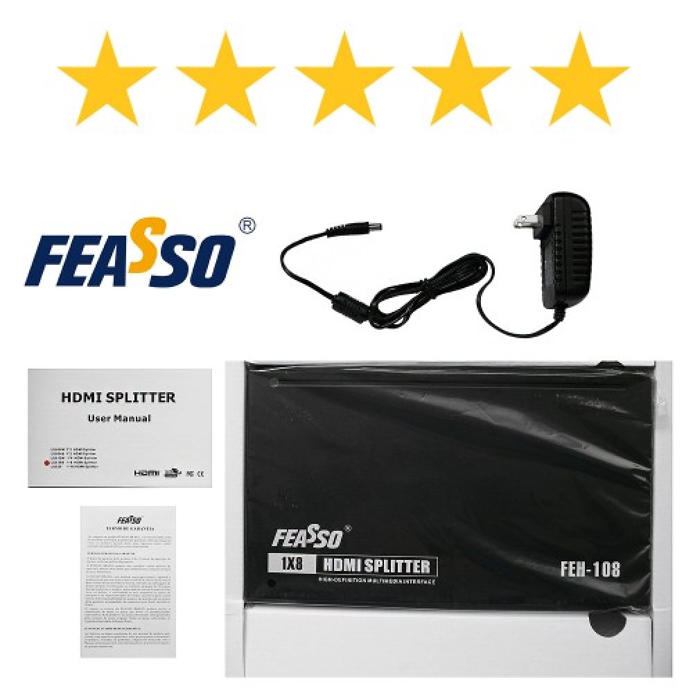 FEH-108 Spliter HDMI 8 Portas***
