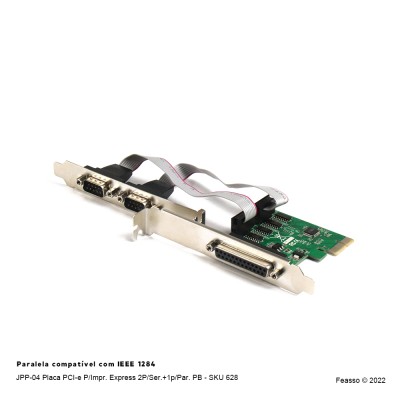 JPP-04 Placa PCI-e P/Impr. Express 2P/Ser.+1p/Par. PB