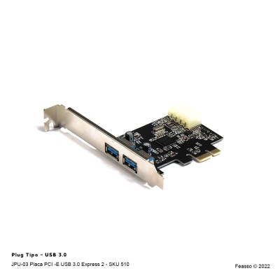 JPU-03 Placa PCI -E USB 3.0 Express 2