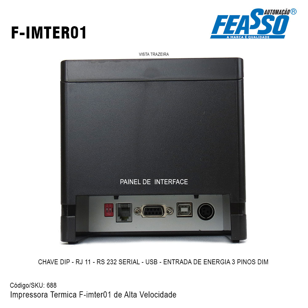 F-COD20/32BIT Leitor De Código De Barras C/ Base e Sensor Continuo